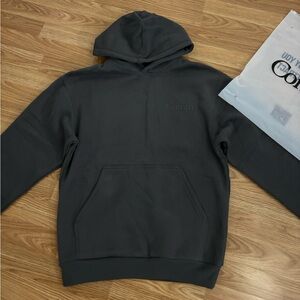 Comfrt Grey Minimalist Logo Hoodie Size XS Men